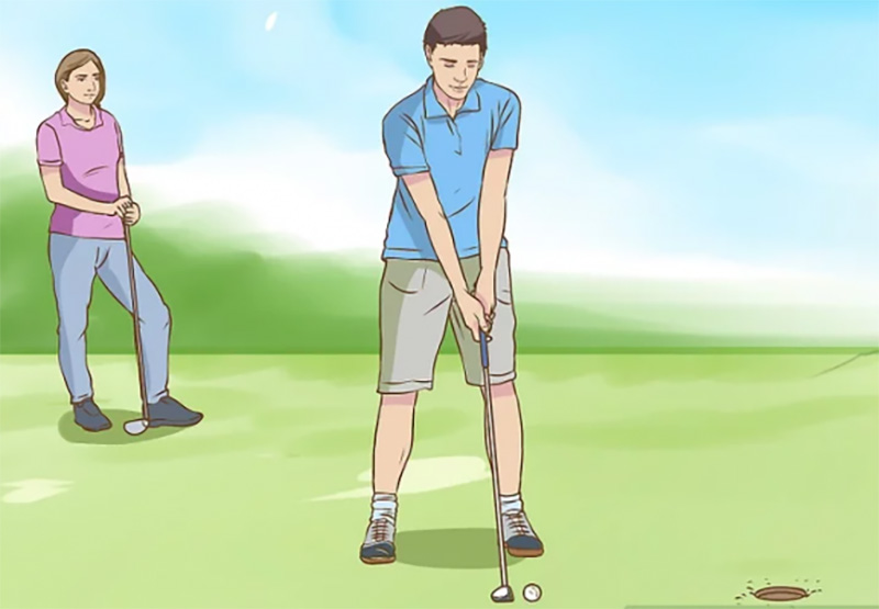 Một trong những yếu tố quan trọng dành cho người mới chơi golf là biết cách cân bằng tư thế