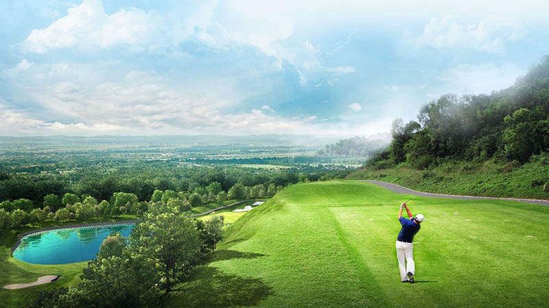 Sân golf dịch vụ Yên Dũng nằm tại vị trí đắc địa thuộc tình Bắc Giang