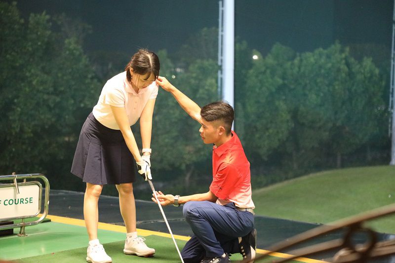 HLV Nguyễn Đức Trọng sở hữu nhiều kỹ thuật golf chuyên sâu