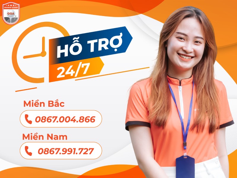 Golfer có thể liên hệ với GGA để được hỗ trợ tư vấn 24/7