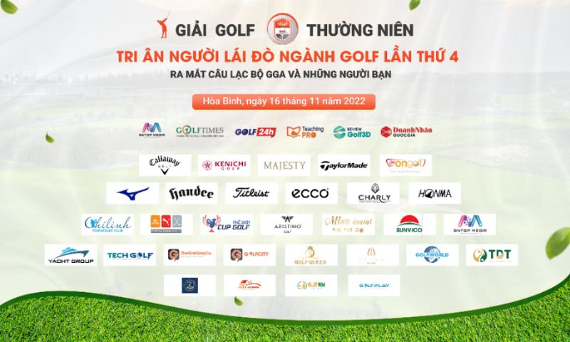Thông tin giải đấu golf "Người lái đò ngành golf" và sự kiện ra mắt CLB GGA và Những người bạn