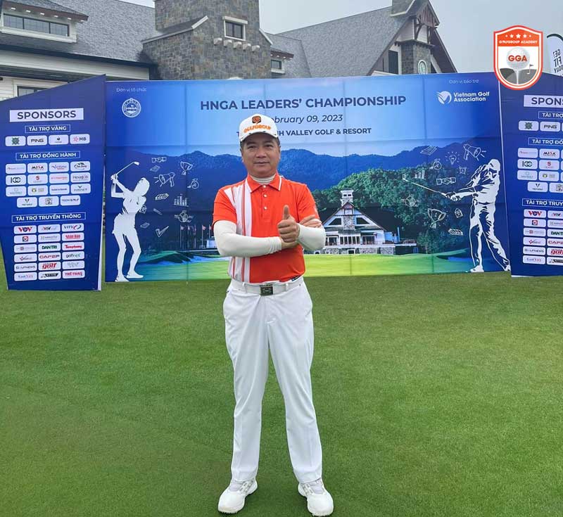 HLV Đinh Công Lợi đại diện GGA tham dự giải Golf HNGA Leaders’ Championship 2023.