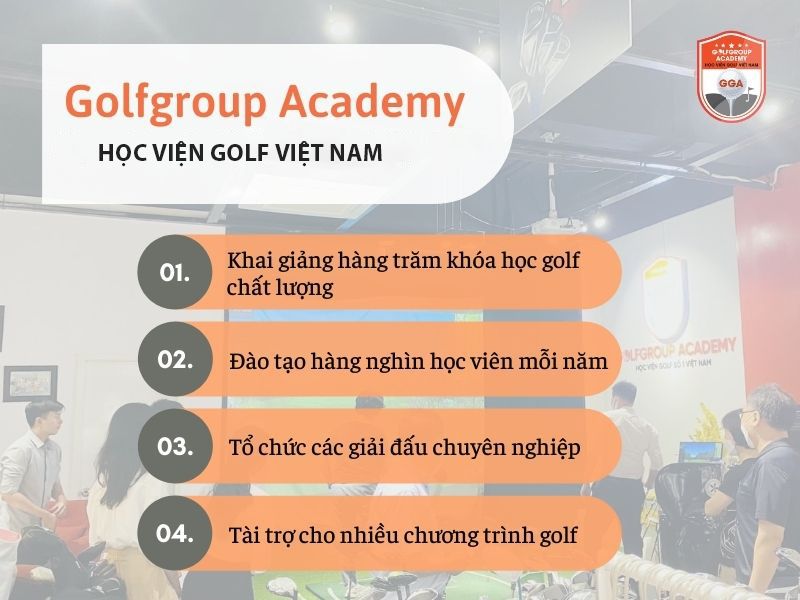 GolfGroup Academy là địa chỉ học đánh golf hàng đầu cho golfer