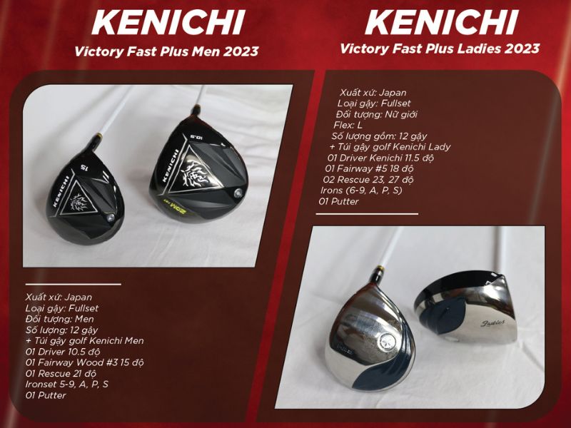 Kenichi Victory Fast Plus là bộ gậy golf được nhiều người chơi yêu thích