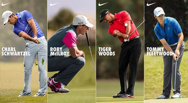 Nike là thương hiệu được nhiều tay golf chuyên nghiệp yêu thích