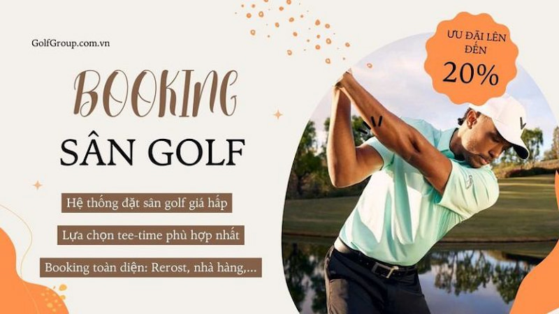 Golfer có thể liên hệ với GolfGroup để booking sân nhanh chóng