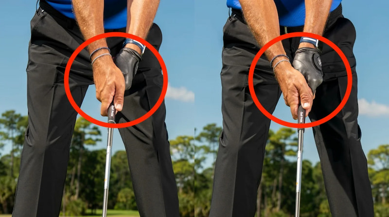 Phần tay cầm của gậy gôn là bộ phận tiếp xúc trực tiếp với tay của golfer