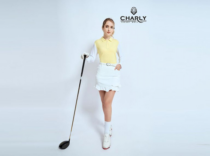 Áo golf dài tay Charly được thiết kế theo phong cách hoàng gia Anh