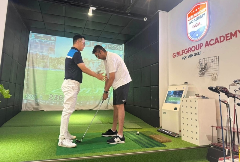 GGA sở hữu chuỗi phòng golf 3D hiện đại giúp golfer phân tích chi tiết kỹ thuật đánh bóng