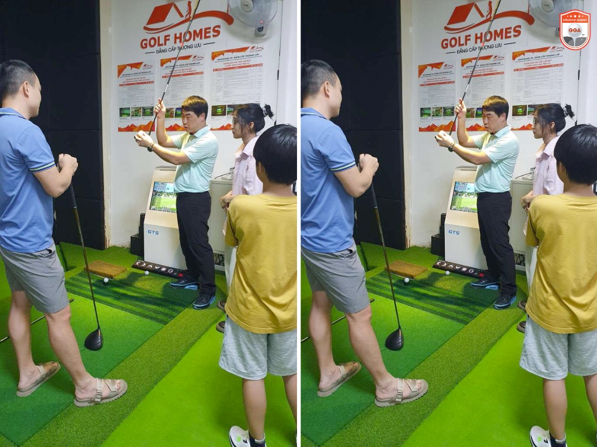 HLV Lee Kyu Han hướng dẫn và tư vấn gậy golf cho học viên