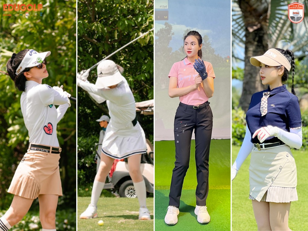 Golfer nữ sẽ có nhiều sự lựa chọn và biến hoá các phong cách thời trang khác nhau