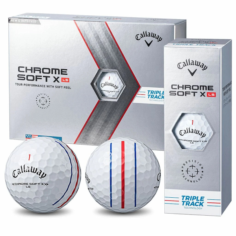 Bóng golf Callaway Chrome Soft X LS có thiết kế hiện đại