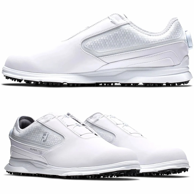 Giày golf Footjoy SuperLites XP BOA 58091 White được làm từ chất liệu vải chống thấm nước tốt