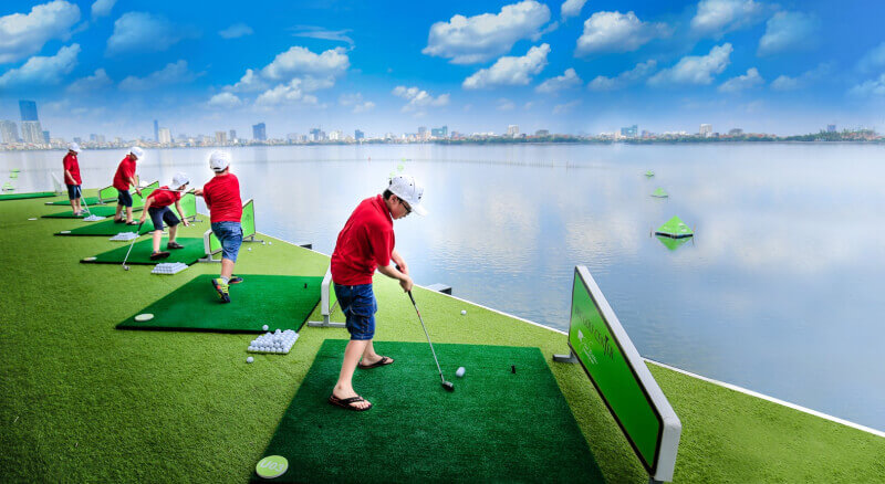 Banh nổi rất thích hợp để sử dụng tại các sân golf có hồ, bẫy nước