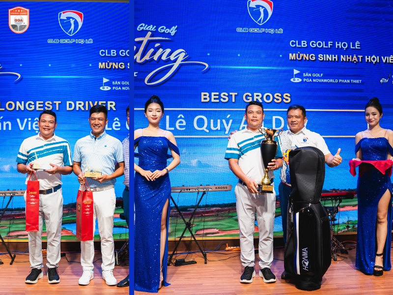 HLV Lê Quý An Duy của học viện GGA giành cú đúp Best Gross & Longest Driver