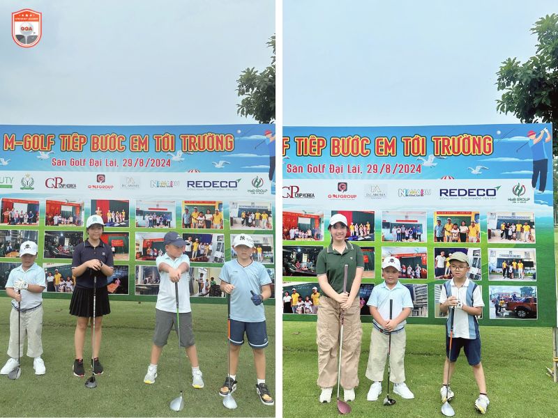 7 "Ngôi sao" của giải đấu - các học viên nhí từ khóa học Golf Kids của HLV Bùi Thị Thoa