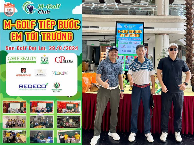 Khai mạc giải golf Tiếp bước em tới trường 2024 tổ chức bởi M-Golf Club và HLV Bùi Thị Thoa