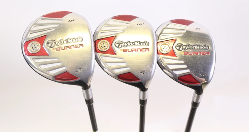 Bộ gậy golf TaylorMade Burner có mặt gậy lớn giúp tăng diện tích tiếp xúc